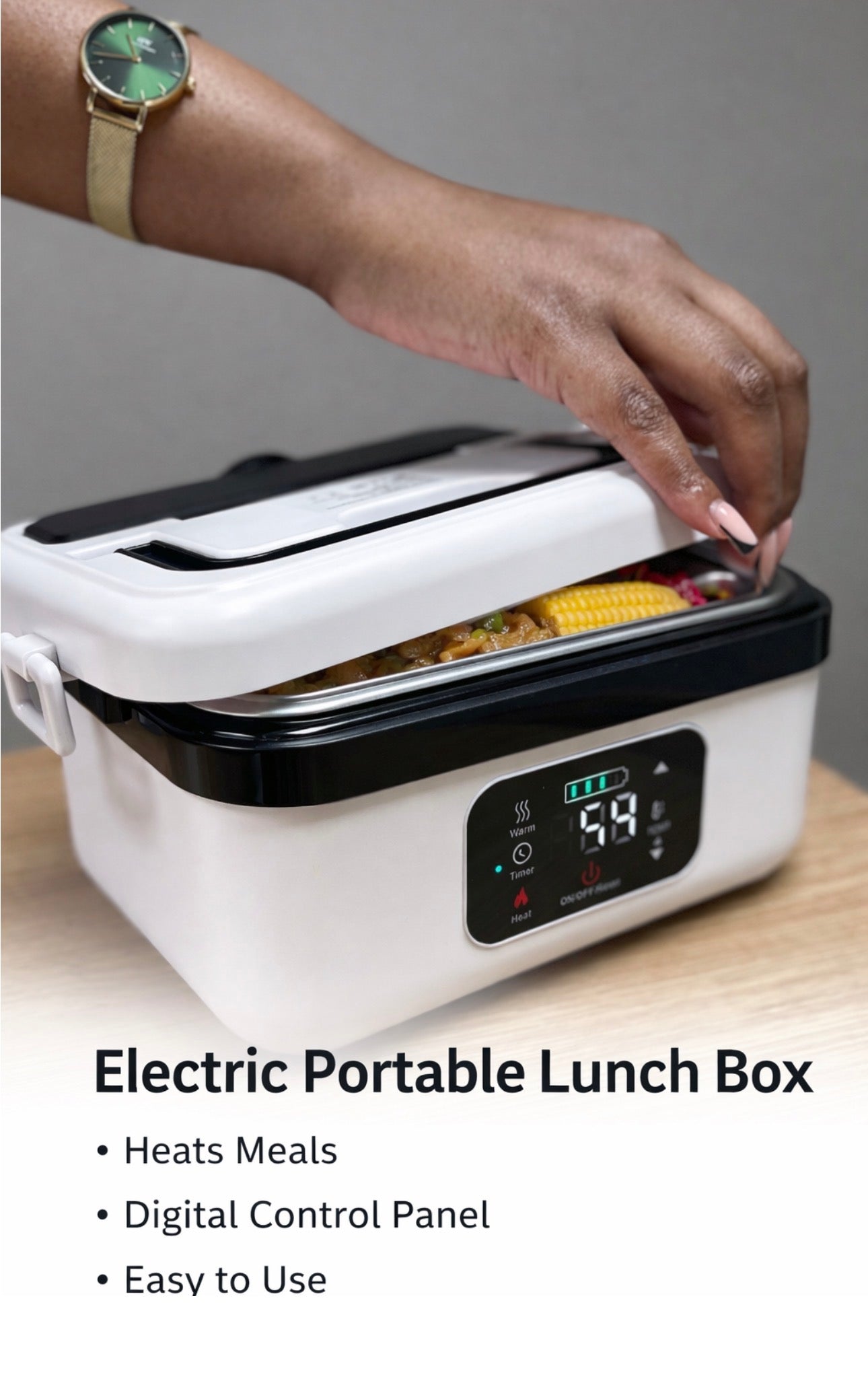 Lux Home™ ThermoBox – Premium Stainless Steel Workday Food Warmer (1000ml)