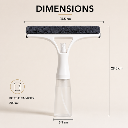Life Ease™ 3-in-1 Spray Window & Mirror Cleaner | Streak-Free Glass Cleaning Tool
